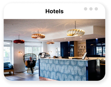 Picture of a hotel lobby area