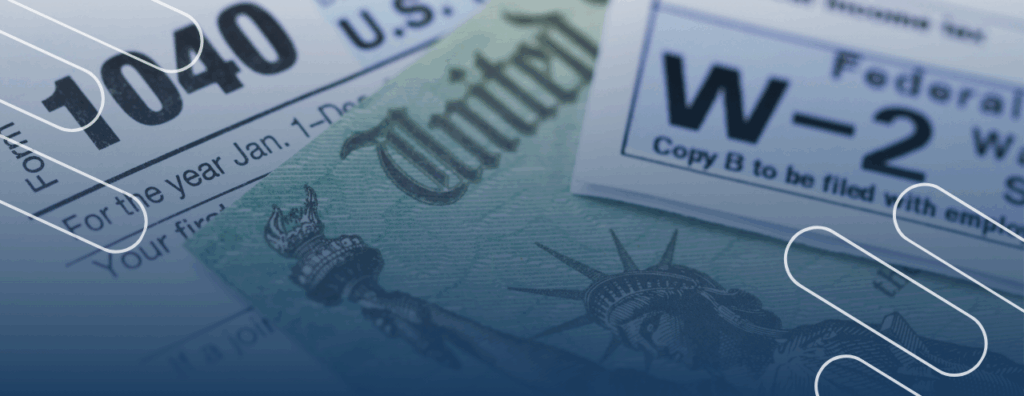 W2 and 1040 tax forms